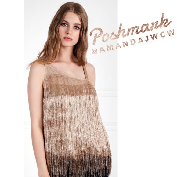 Designer Rachel Zoe Twiggie Fringe Top- NWT!